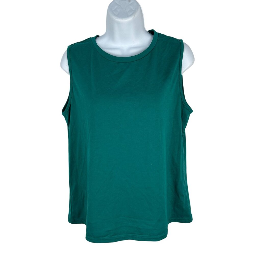 Shein Womens Sleeveless Green Tank Top Size Large